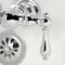 Kingston Brass CA2T1 3-3/8" Tub Wall Mount Clawfoot Tub Faucet, Polished Chrome CA2T1 - alternate 5